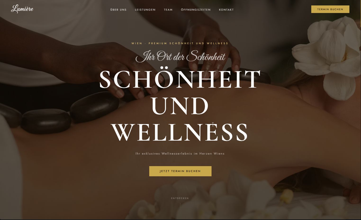 Beauty Salon Webseite