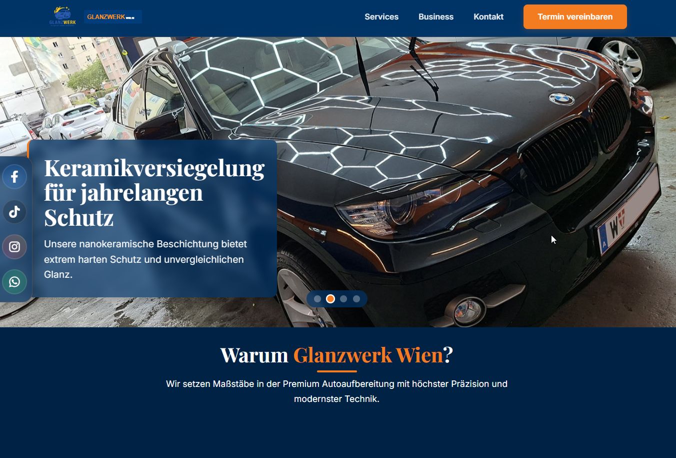 Autowerkstatt Webseite